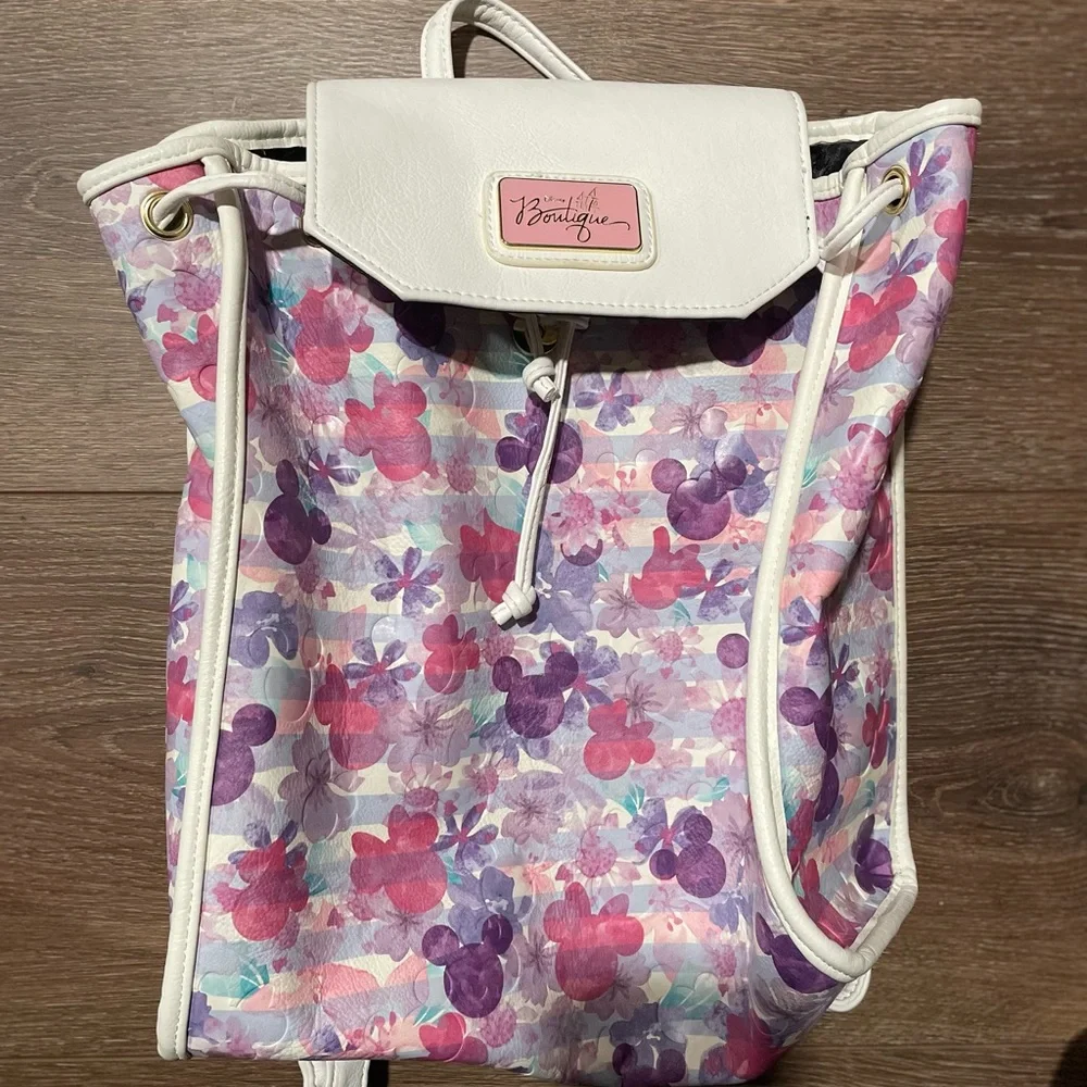 Disney Minnie Drawstring Backpack/Purse - Picture 2 of 6